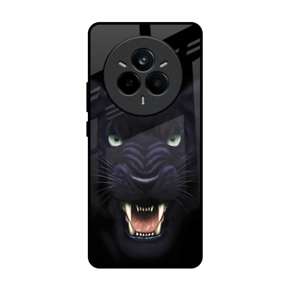 Angry Black Tiger Realme 14 Pro 5G Glass Back Cover Online