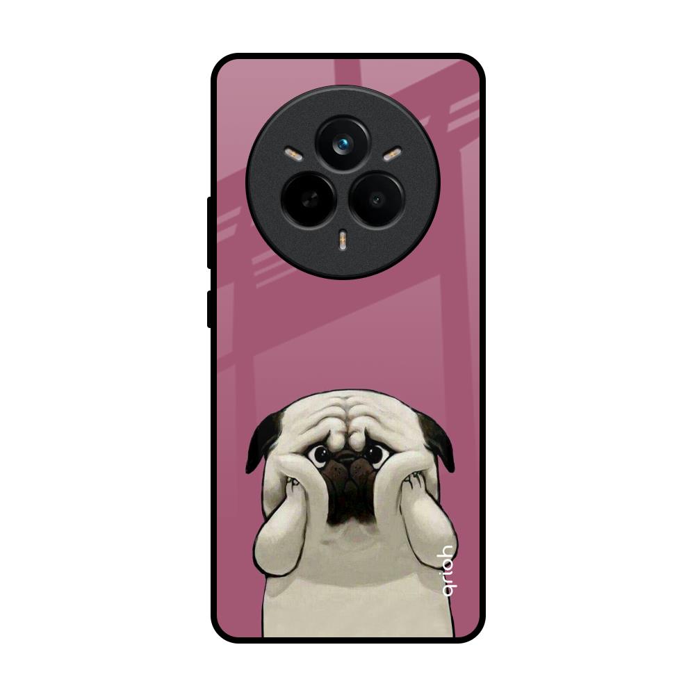 Funny Pug Face Realme 14 Pro 5G Glass Back Cover Online