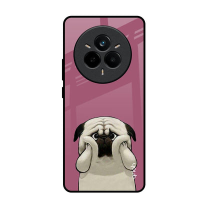 Funny Pug Face Realme 14 Pro 5G Glass Back Cover Online