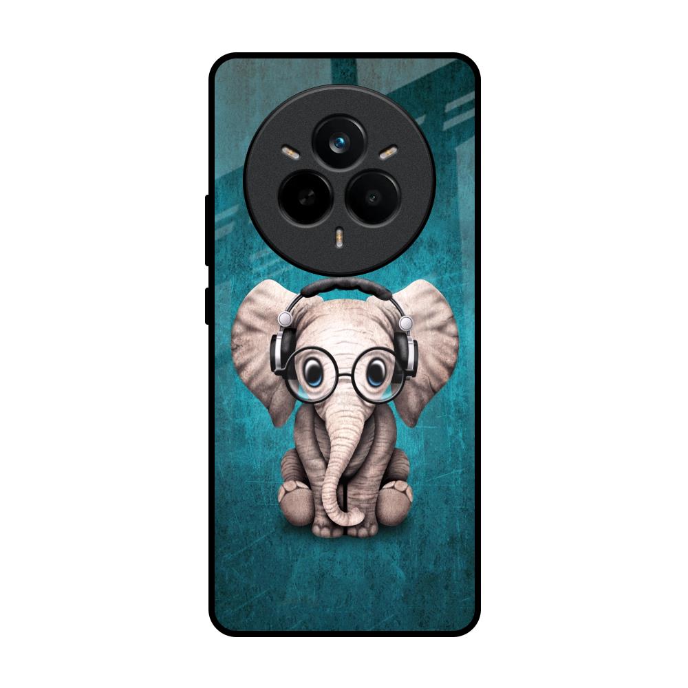 Adorable Baby Elephant Realme 14 Pro 5G Glass Back Cover Online