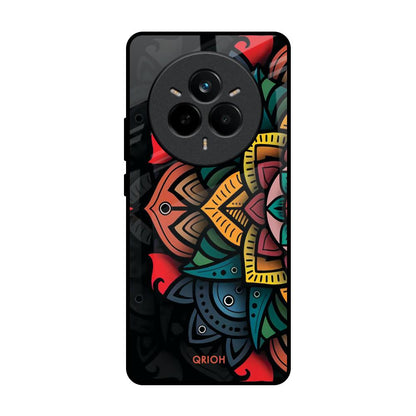 Retro Gorgeous Flower Realme 14 Pro 5G Glass Back Cover Online