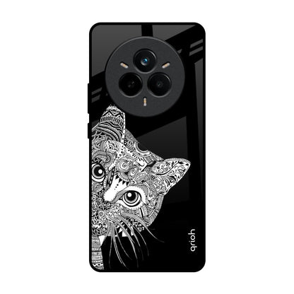Kitten Mandala Realme 14 Pro 5G Glass Back Cover Online
