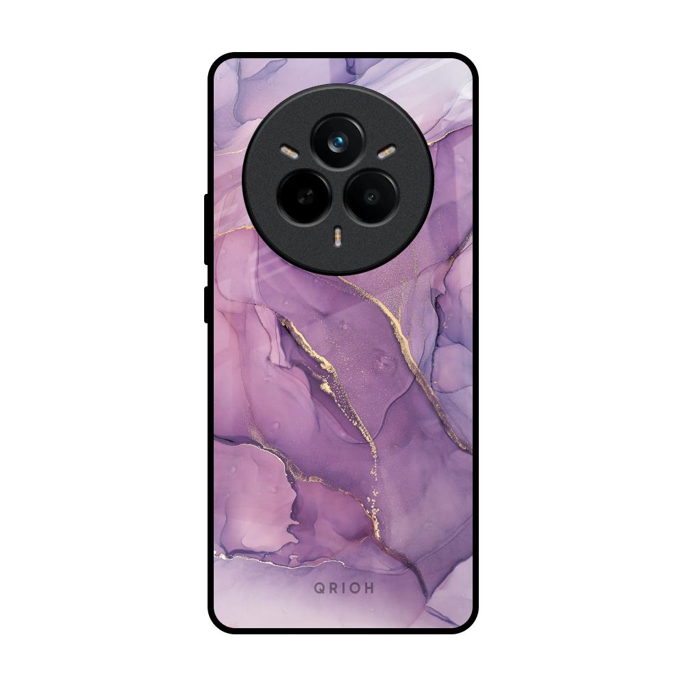 Purple Gold Marble Realme 14 Pro 5G Glass Back Cover Online