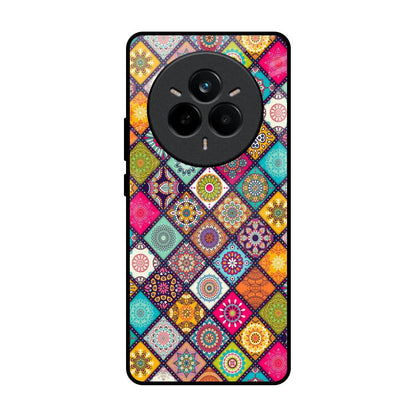Multicolor Mandala Realme 14 Pro 5G Glass Back Cover Online