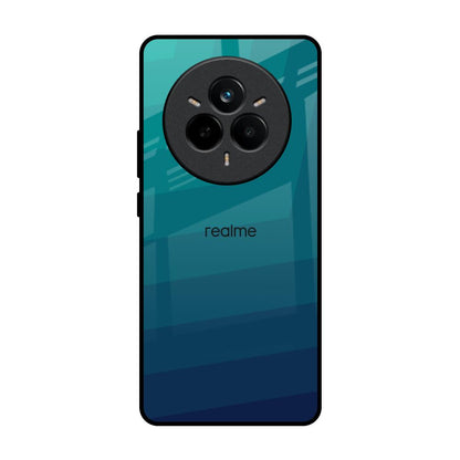 Green Triangle Pattern Realme 14 Pro 5G Glass Back Cover Online