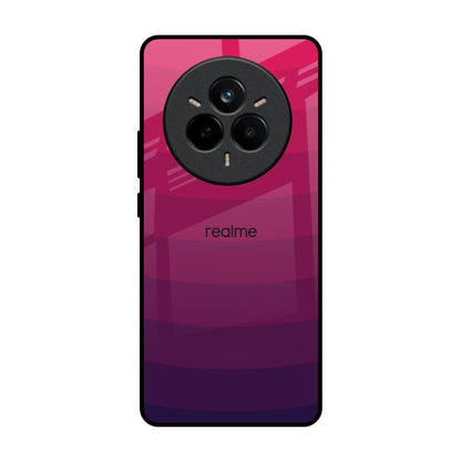 Wavy Pink Pattern Realme 14 Pro 5G Glass Back Cover Online