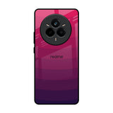 Wavy Pink Pattern Realme 14 Pro 5G Glass Back Cover Online
