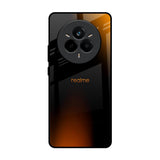 Orange Black Fusion Realme 14 Pro 5G Glass Back Cover Online