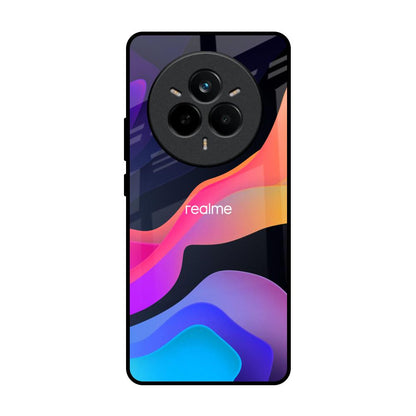 Colorful Fluid Realme 14 Pro 5G Glass Back Cover Online