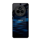 Blue Rough Abstract Realme 14 Pro 5G Glass Back Cover Online