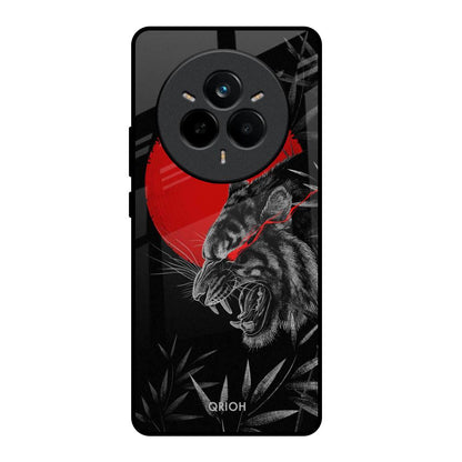 Red Moon Tiger Realme 14 Pro Plus 5G Glass Back Cover Online