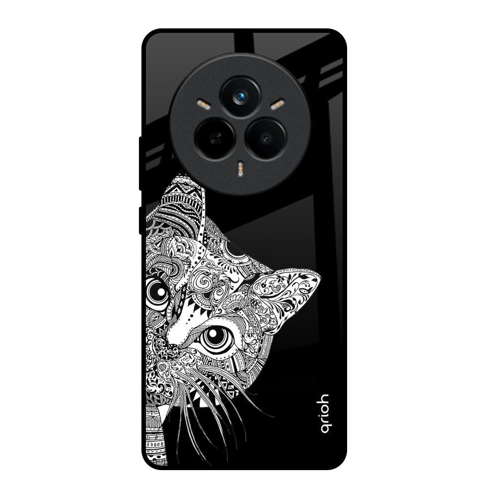 Kitten Mandala Realme 14 Pro Plus 5G Glass Back Cover Online