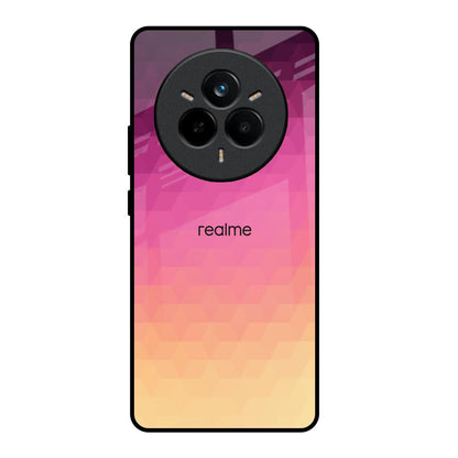 Geometric Pink Diamond Realme 14 Pro Plus 5G Glass Back Cover Online
