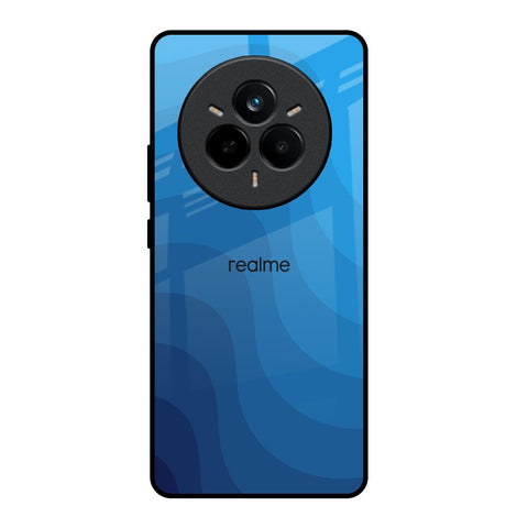 Blue Wave Abstract Realme 14 Pro Plus 5G Glass Back Cover Online