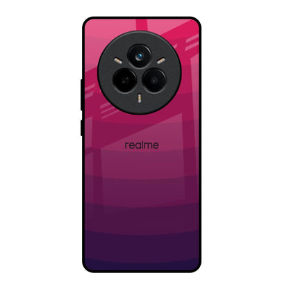 Wavy Pink Pattern Realme 14 Pro Plus 5G Glass Back Cover Online