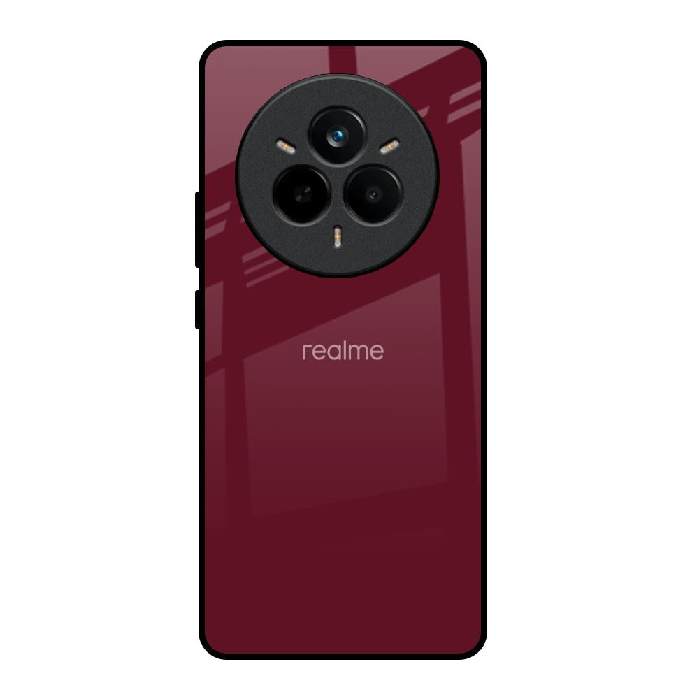 Classic Burgundy Realme 14 Pro Plus 5G Glass Back Cover Online