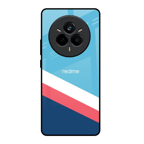 Pink & White Stripes Realme 14 Pro Plus 5G Glass Back Cover Online