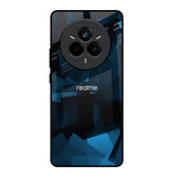 Polygonal Blue Box Realme 14 Pro Plus 5G Glass Back Cover Online