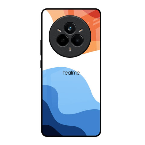 Wavy Color Pattern Realme 14 Pro Plus 5G Glass Back Cover Online