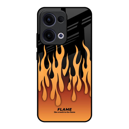 Fire Flame Oppo Reno13 5G Glass Back Cover Online