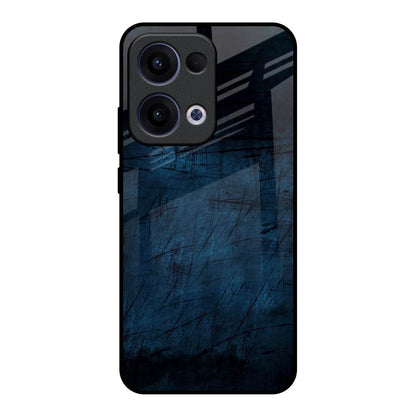 Dark Blue Grunge Oppo Reno13 5G Glass Back Cover Online