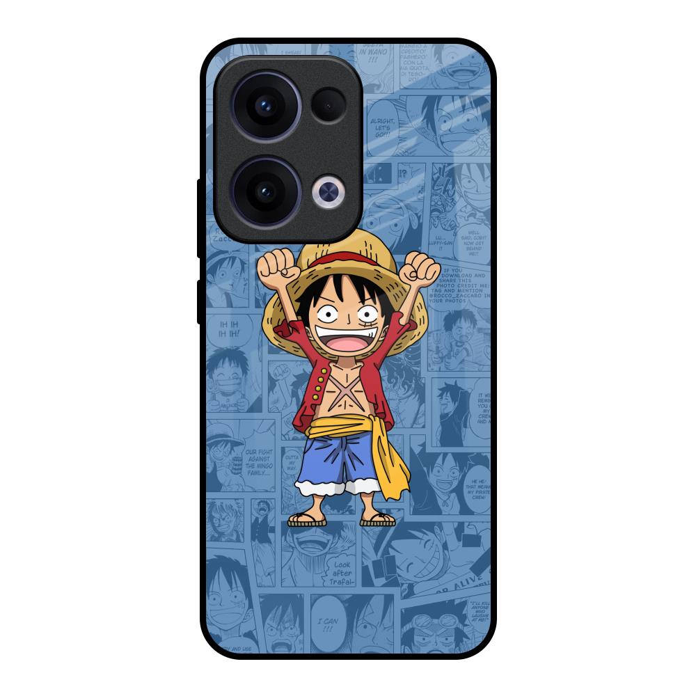 Chubby Anime Oppo Reno13 5G Glass Back Cover Online