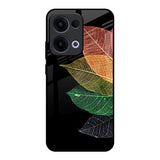 Colorful Leaves Oppo Reno13 5G Glass Back Cover Online