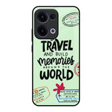 Travel Stamps Oppo Reno13 5G Glass Back Cover Online