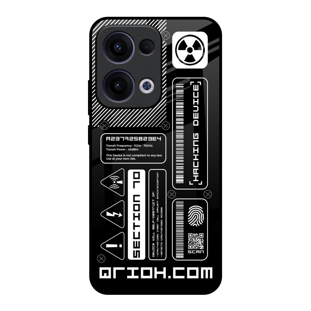 Futuristic Art Oppo Reno13 5G Glass Back Cover Online