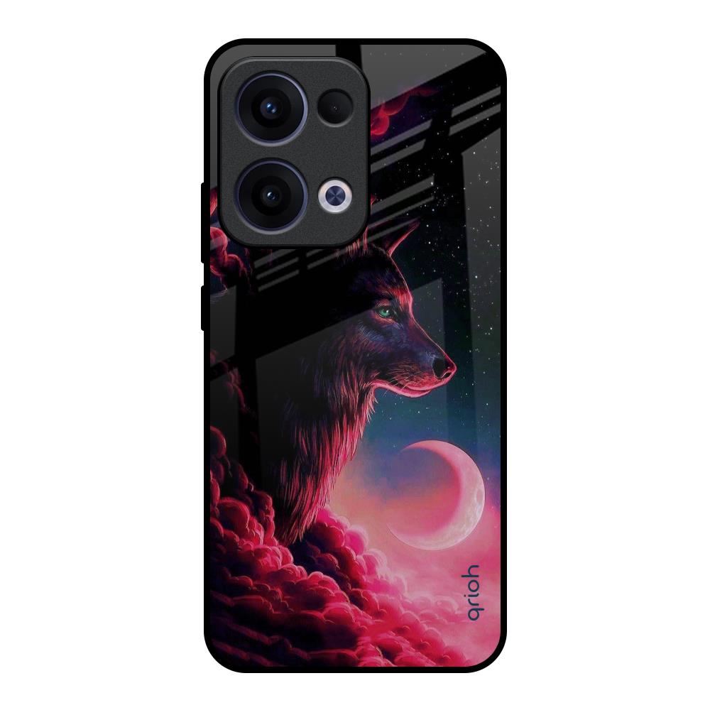 Moon Wolf Oppo Reno13 5G Glass Back Cover Online