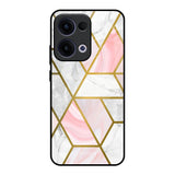 Geometrical Marble Oppo Reno13 5G Glass Back Cover Online