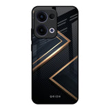 Sleek Golden & Navy Oppo Reno13 5G Glass Back Cover Online