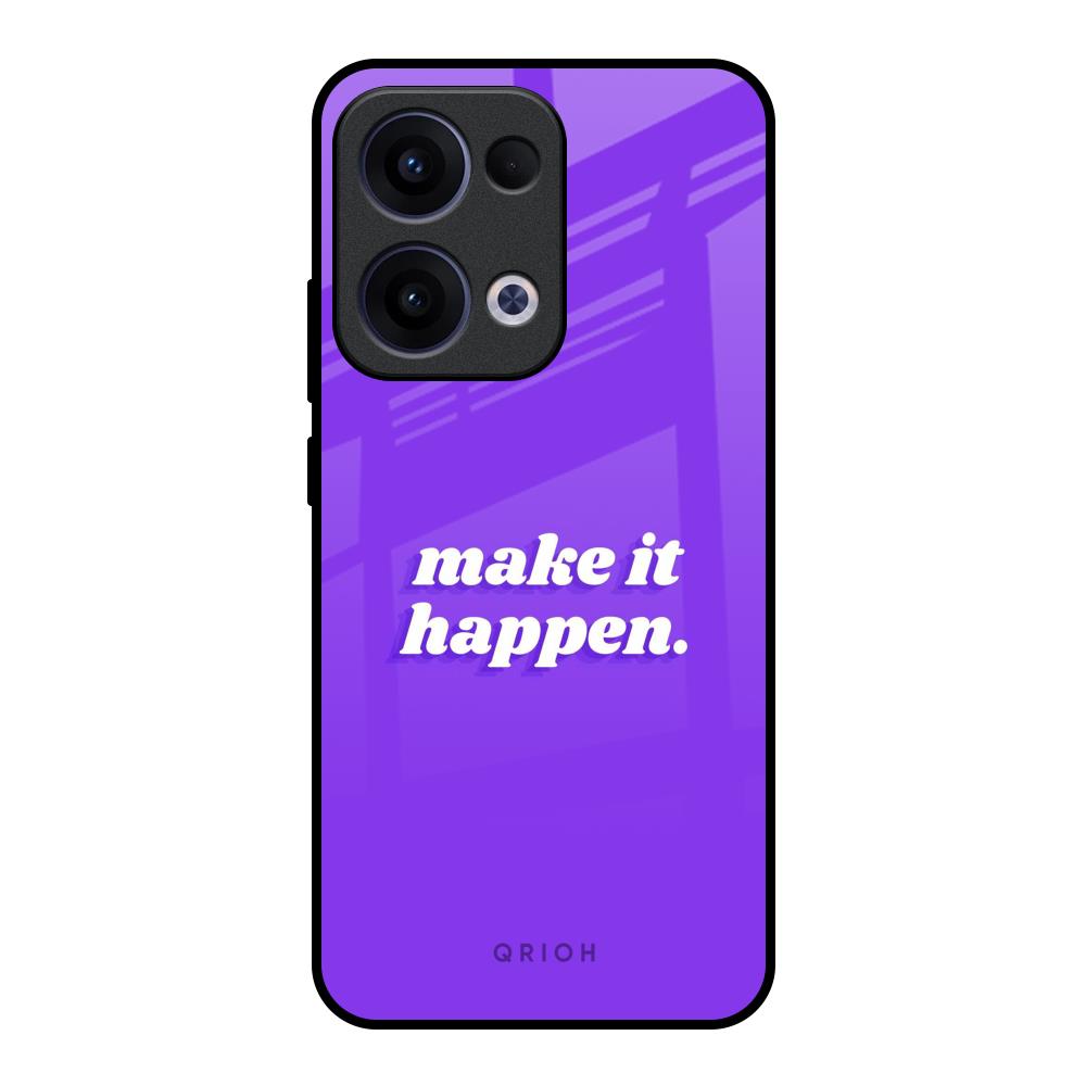 Make it Happen Oppo Reno13 5G Glass Back Cover Online