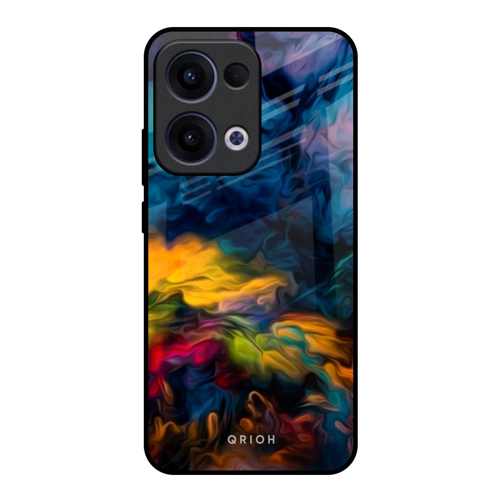 Multicolor Oil Painting Oppo Reno13 5G Glass Back Cover Online