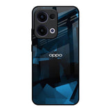 Polygonal Blue Box Oppo Reno13 5G Glass Back Cover Online