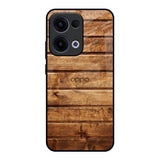 Wooden Planks Oppo Reno13 5G Glass Back Cover Online