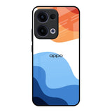 Wavy Color Pattern Oppo Reno13 5G Glass Back Cover Online