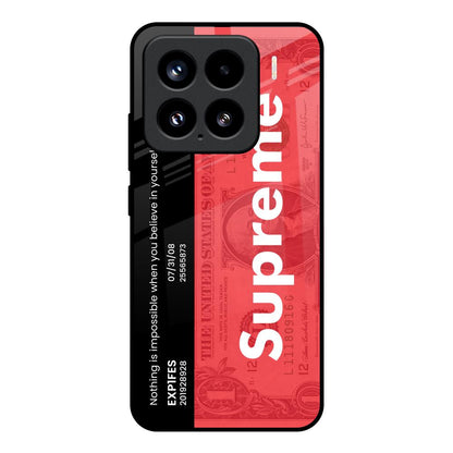 Supreme Ticket Mi 15 5G Glass Back Cover Online