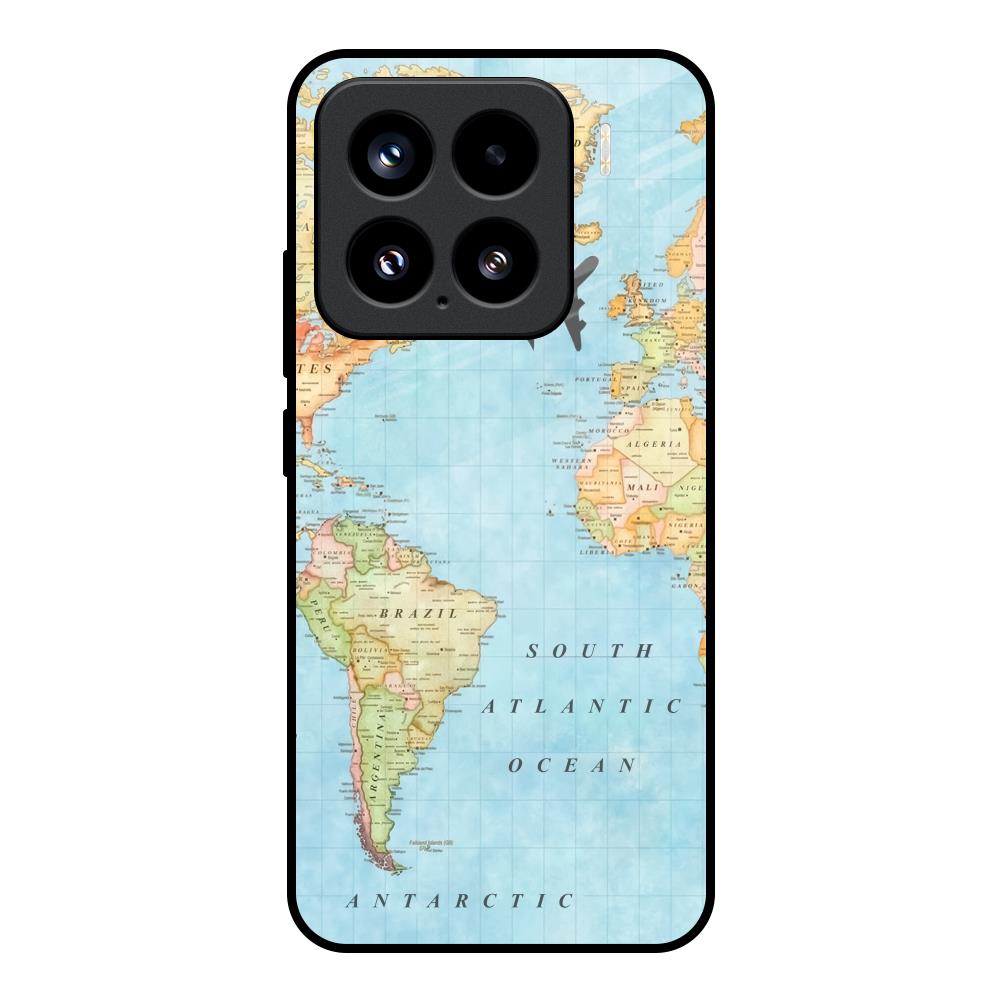 Travel Map Mi 15 5G Glass Back Cover Online