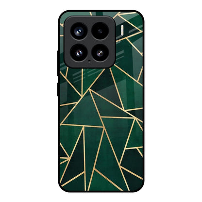 Abstract Green Mi 15 5G Glass Back Cover Online