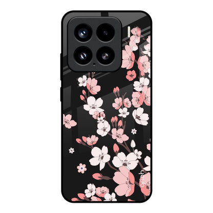 Black Cherry Blossom Mi 15 5G Glass Back Cover Online