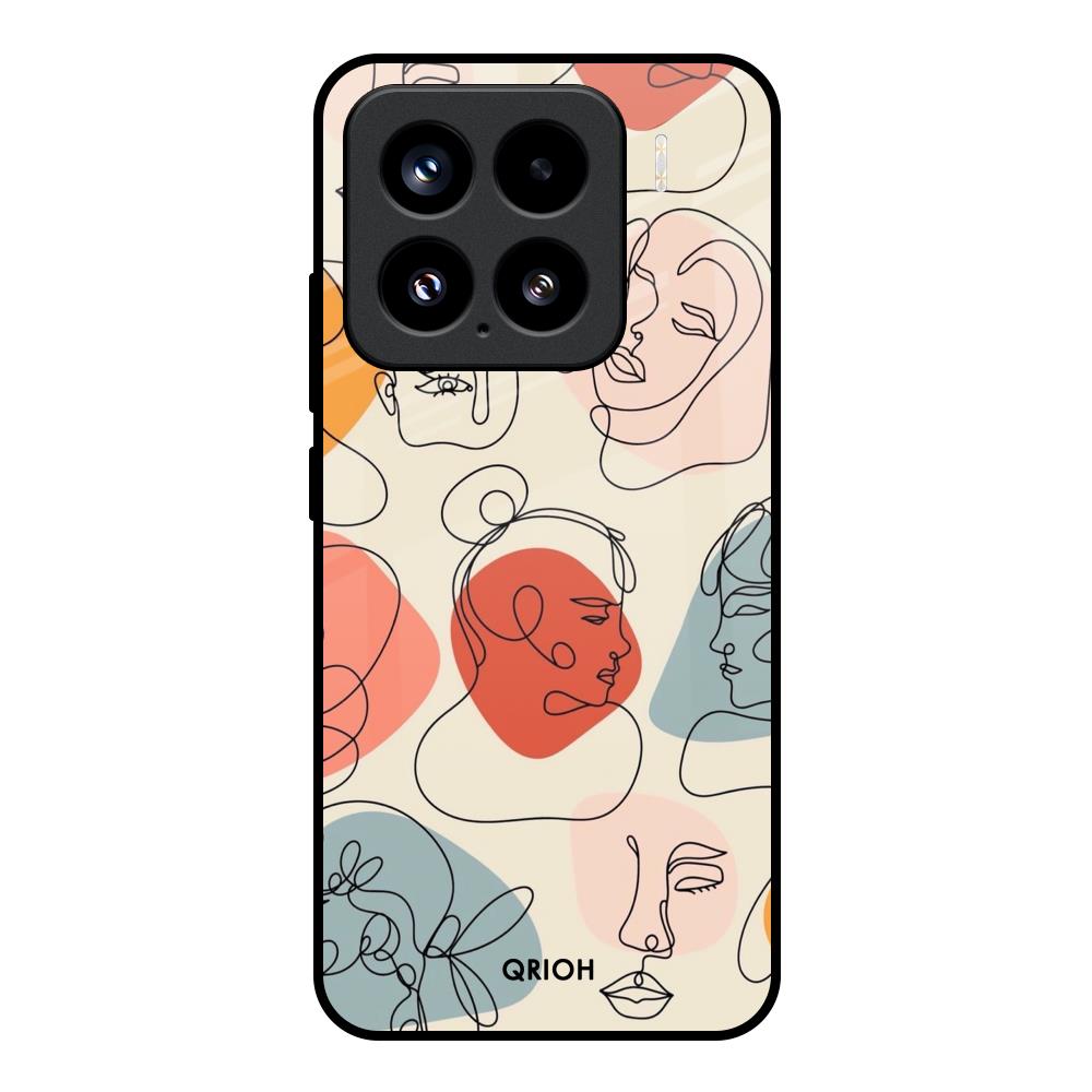 Abstract Faces Mi 15 5G Glass Back Cover Online