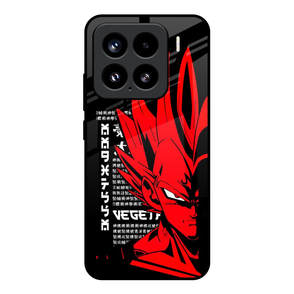 Red Vegeta Mi 15 5G Glass Back Cover Online