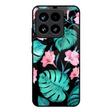 Tropical Leaves & Pink Flowers Mi 15 5G Glass Back Cover Online