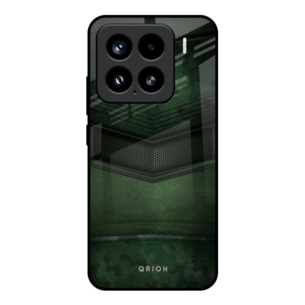 Green Leather Mi 15 5G Glass Back Cover Online