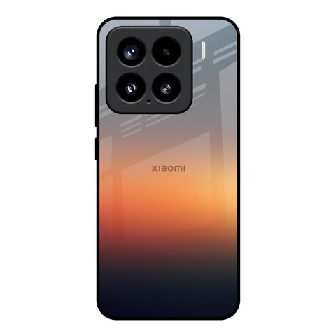 Aesthetic Orange Mi 15 5G Glass Back Cover Online