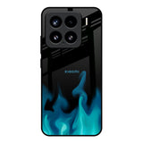 Teal Flames Mi 15 5G Glass Back Cover Online
