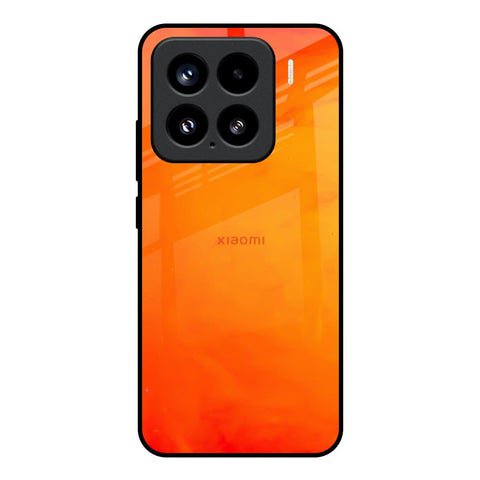 Tangy Orange Mi 15 5G Glass Back Cover Online