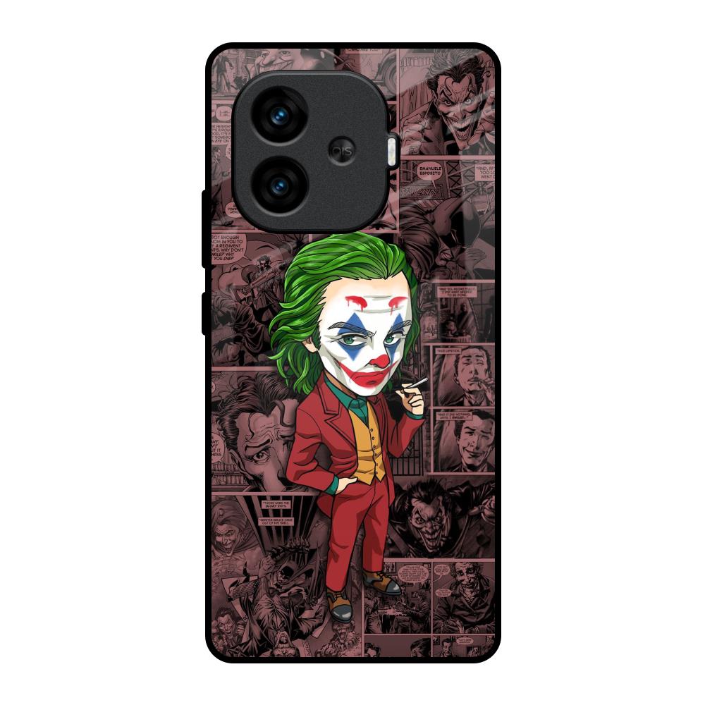 Joker Cartoon iQOO Neo 10R 5G Glass Back Cover Online