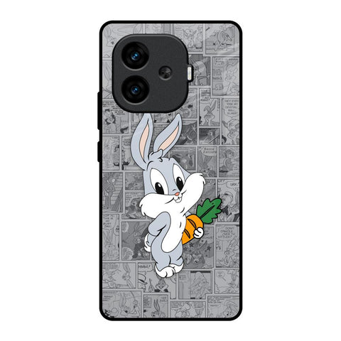Cute Baby Bunny iQOO Neo 10R 5G Glass Back Cover Online